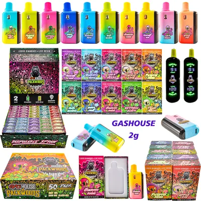 GAS HOUSE PACKWOODS 2000mg Liquid Diamonds Live Resin Disposable Vape 01