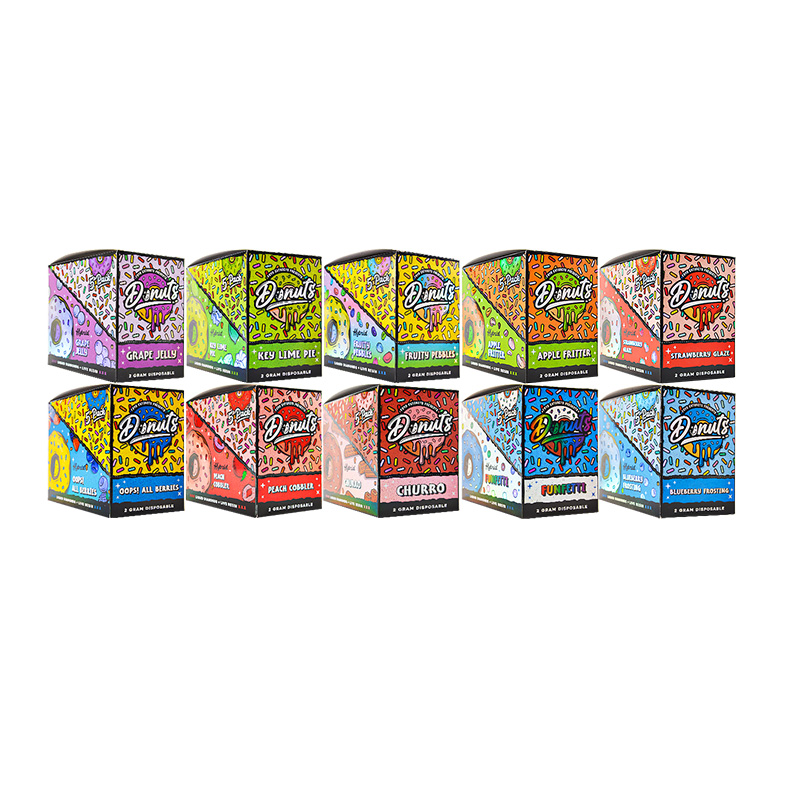 DE In Stock FRYD Donuts Liquid Diamonds Live Resin Disposable Vape 2g