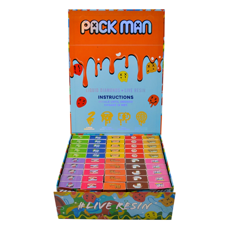 vape heater coil Pack Man - Live Resin + Liquid Diamonds All In One Disposable Vapes (2000mg)