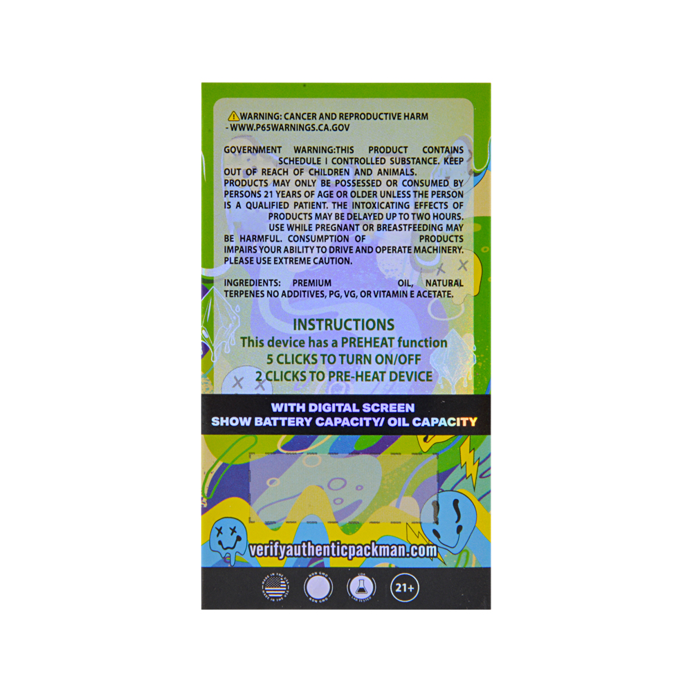 packman disposable thc
