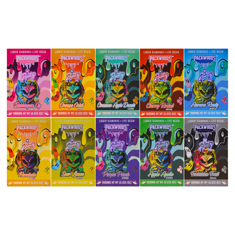 USA In STOCK New Packwoods x Runtz Disposable Vape 1000mg On Sale