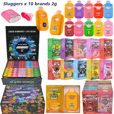 USA Stock Sluggers x 10 Brands Disposable Vapes 2g 01
