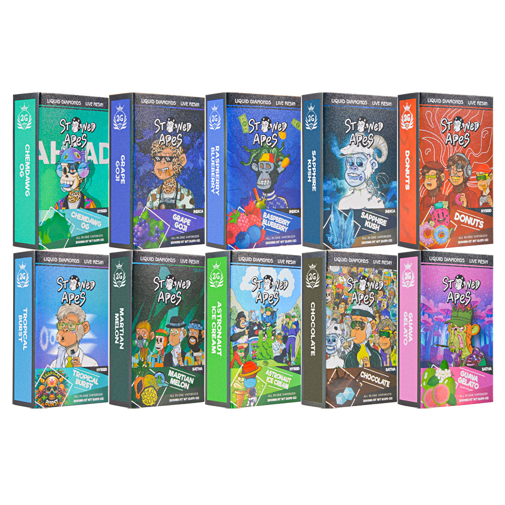 USA In Stock Stoned Apes 2 Gram Disposable Vape