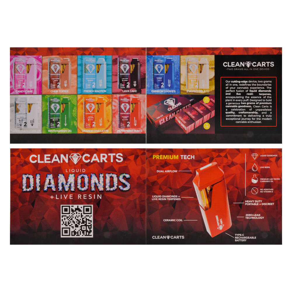 clean carts liquid diamonds live resin 2g
