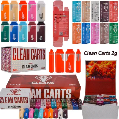 New Clean Carts Liquid Diamonds Live Resin Disposable Vape 2g 01