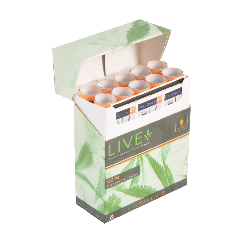 Live Distillate Carts With New Packaging 1.0ml Empty Cartridge