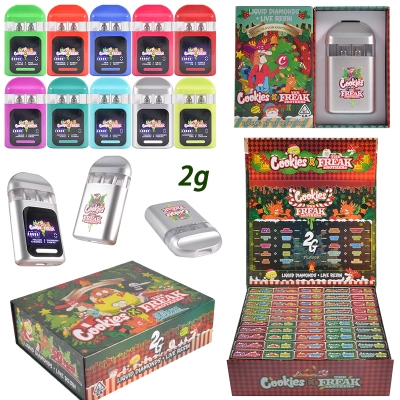 USA In Stock Cookies x The Freak Brothers Christmas Vape 2g Dual Flavor 01