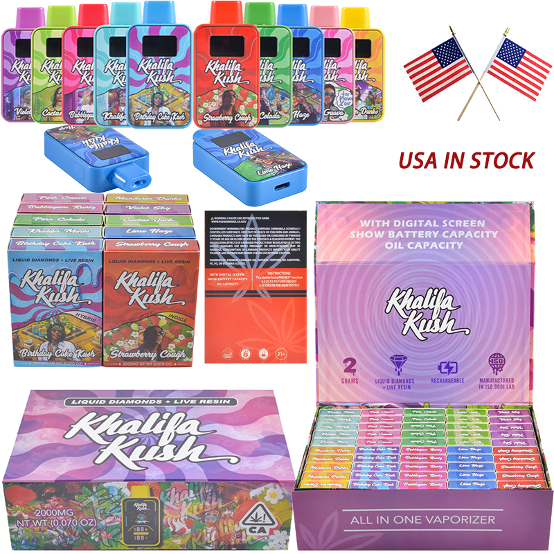 USA Warehouse Stock Khalifa Kush 2g Disposable Vape