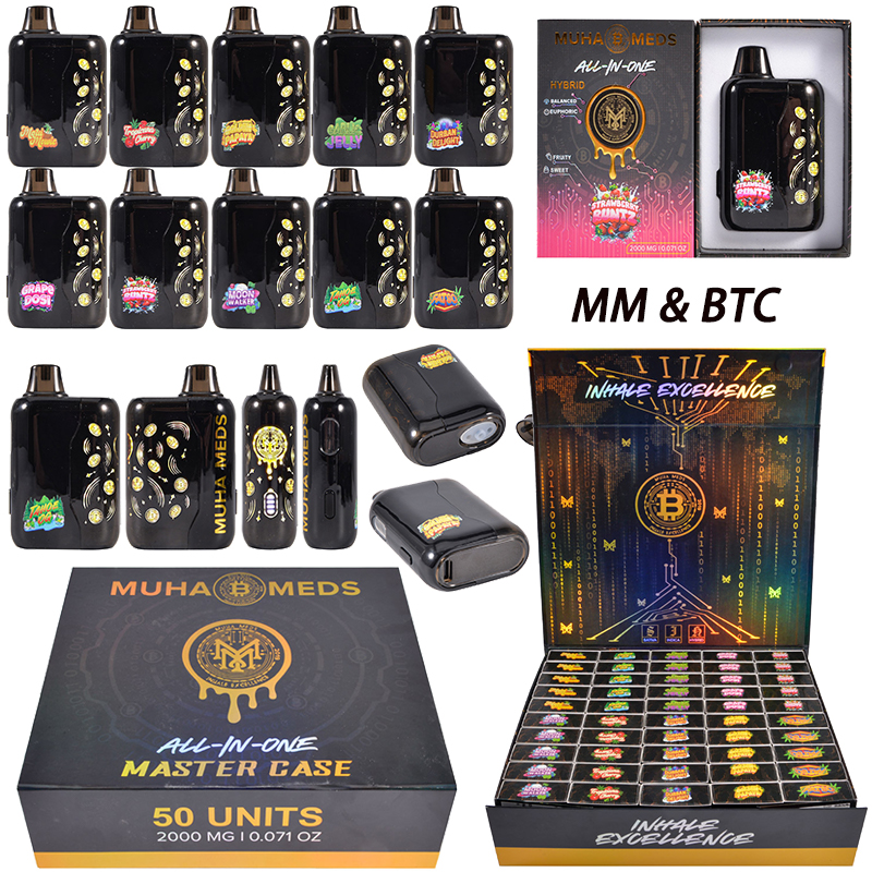 Muha Meds & BTC 2g Disposable Vape With Screen