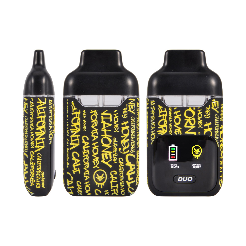 Cali Honey 2g Liquid Diamonds Dual Chamber Vape With Screen