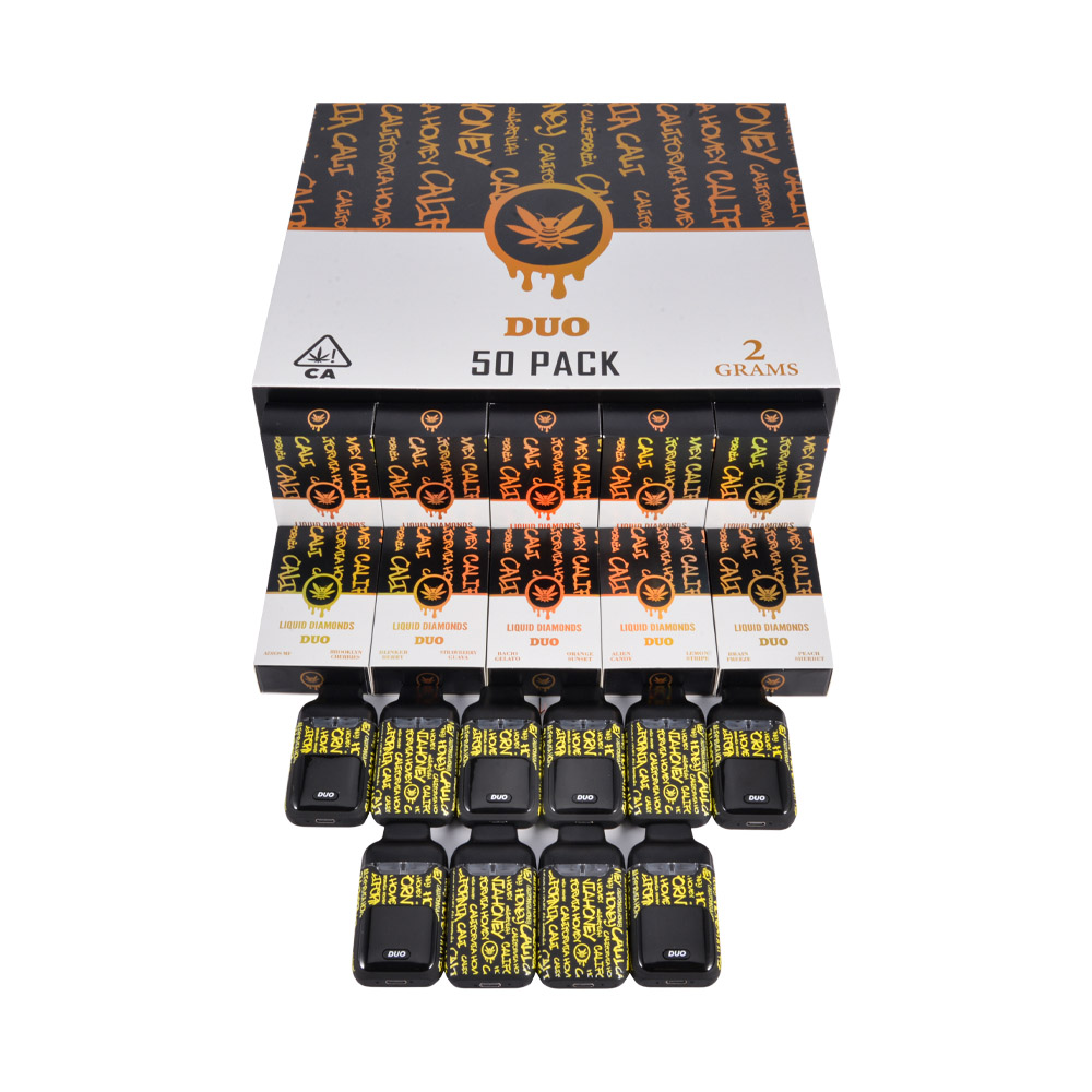 Cali Honey 2g Liquid Diamonds Dual Chamber Vape With Screen