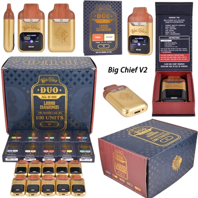 USA Stock Vape Big Chief Duo V2 Dual Chamber 2g Vape With Preheat 01