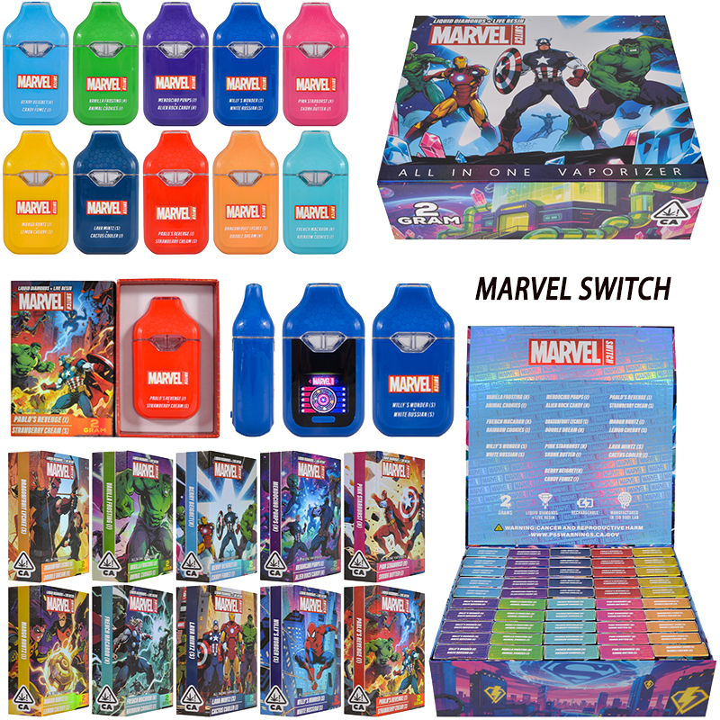 Marvel Switch Liquid Diamonds Live Resin 2g Dual Chamber Disposable