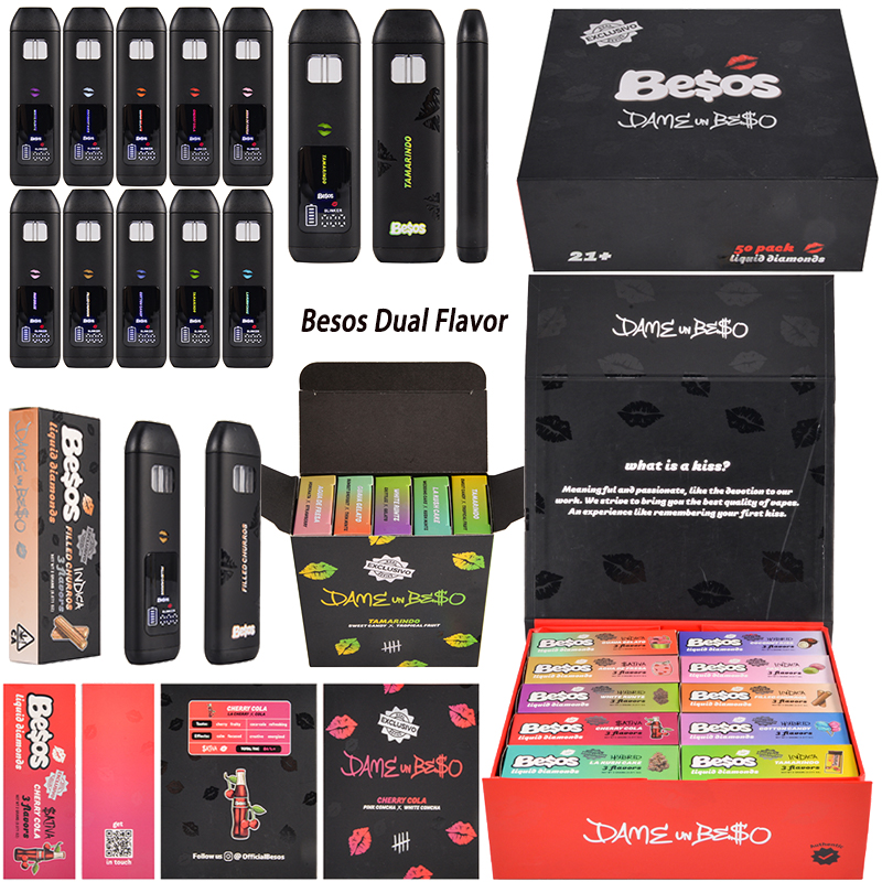 Besos Liquid Diamonds  3 Flavor Disposable Dual Chamber 