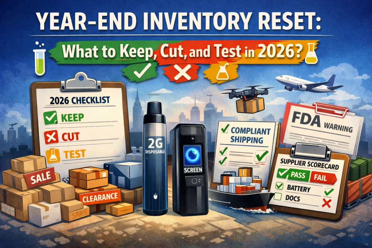 Year-End Inventory Reset: What Vapes to Keep, Cut, and Test in 2026