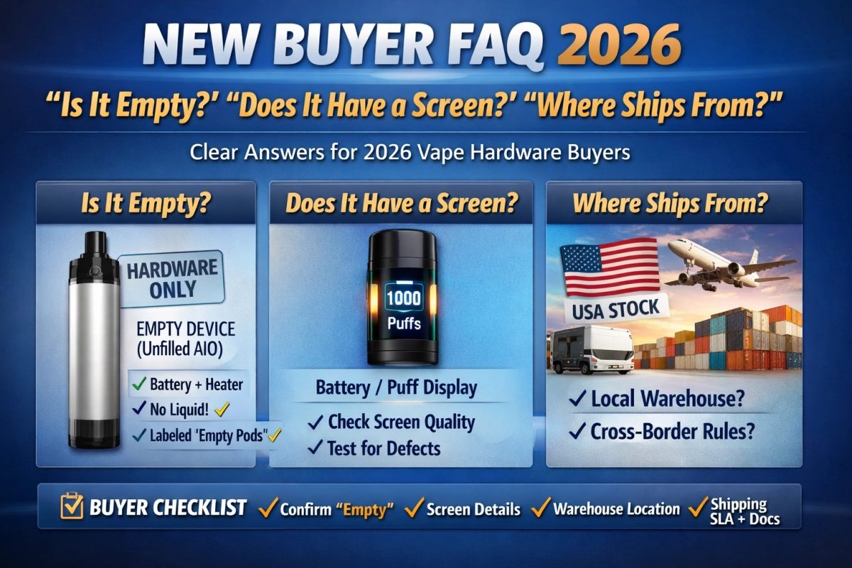 New Buyer FAQ (2026): “Is It Empty?” “Does It Have a Screen?” “Where Ships From?”
