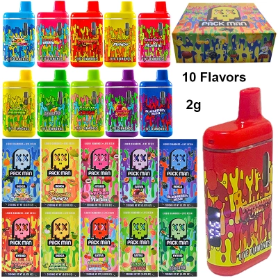 Wholesale Packman Gen 3 2g Empty Disposable Vape Pens With Led Screen 01