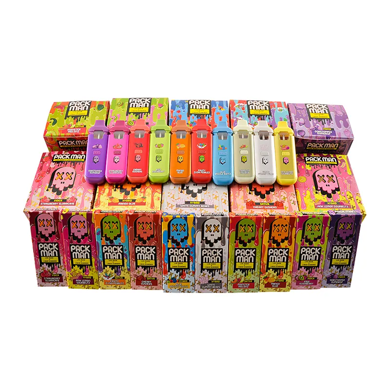 USA Hot Sale Packman Mini 1.5g Disposable Vape Pens 1500mg Device Pod