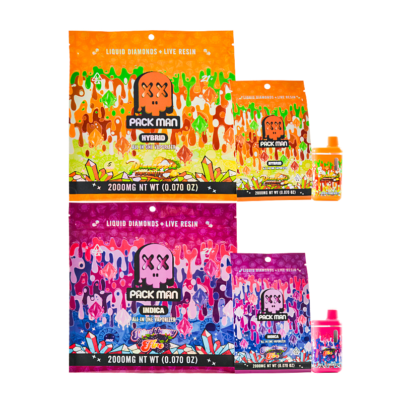 USA Bags Packman Gen 3 With Digital Screen 2G 10 Flavors