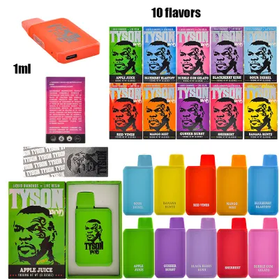 Tyson Pod Empty Disposables 1g 10 Flavors 01