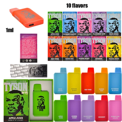Tyson Pod Empty Disposables 1g 10 Flavors 01