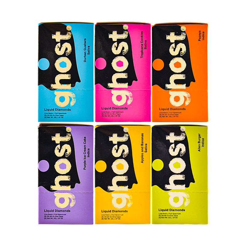 Ghost 2g disposables 6 Flavors