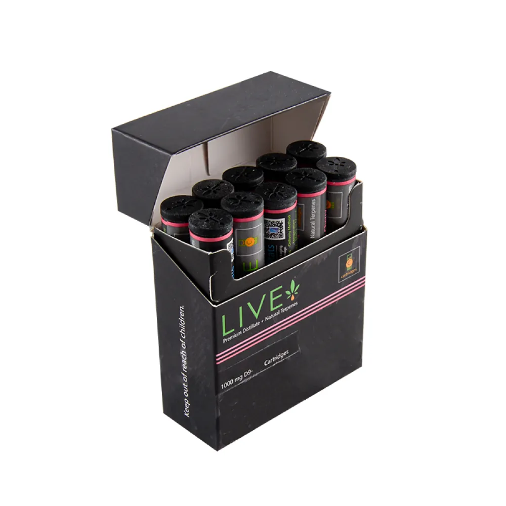 Live Distillate Cartridges 1ml 10  Flavors
