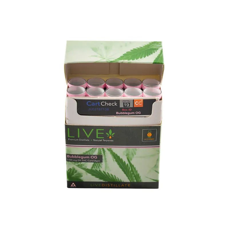 New Live Distillate Cartridges 1ml 10 Flavors