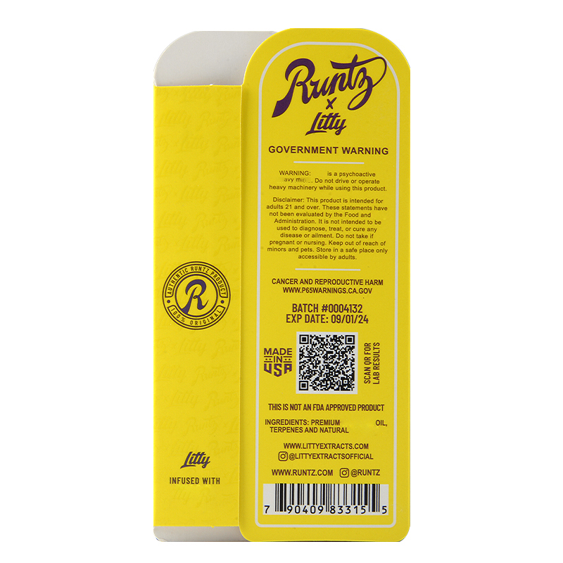 Runtz X Litty Disposables 1g 12 Flavors in Europe