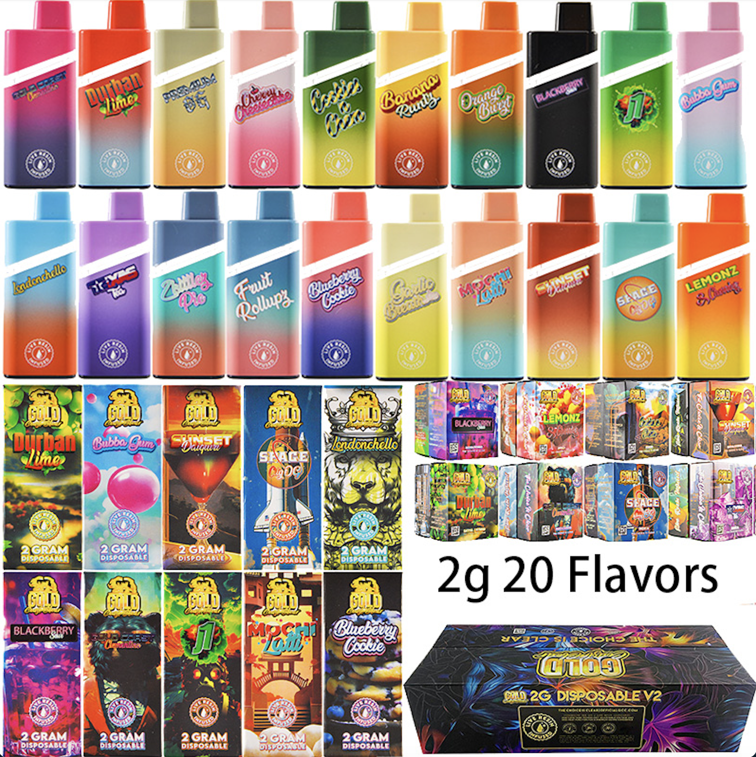 gold coast clear disposable 2g
