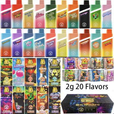 GCC gold coast clear 2g Disposable V2 10 Flavors 01