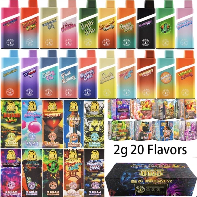 GCC gold coast clear 2g Disposable V2 10 Flavors 01