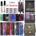 Gold Coast Clear Vape Cartridges 0.8ml 1ml 10 Flavors