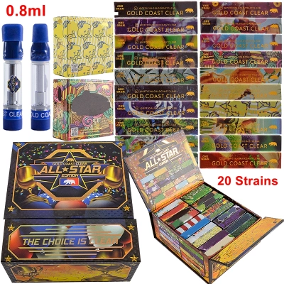 Gold Coast Clear Vape Cartridges 0.8ml 1ml 10 Flavors 01