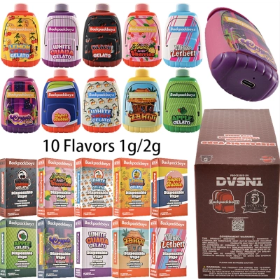 New Backpackboyz disposable 1g 2g  10 Flavors  01