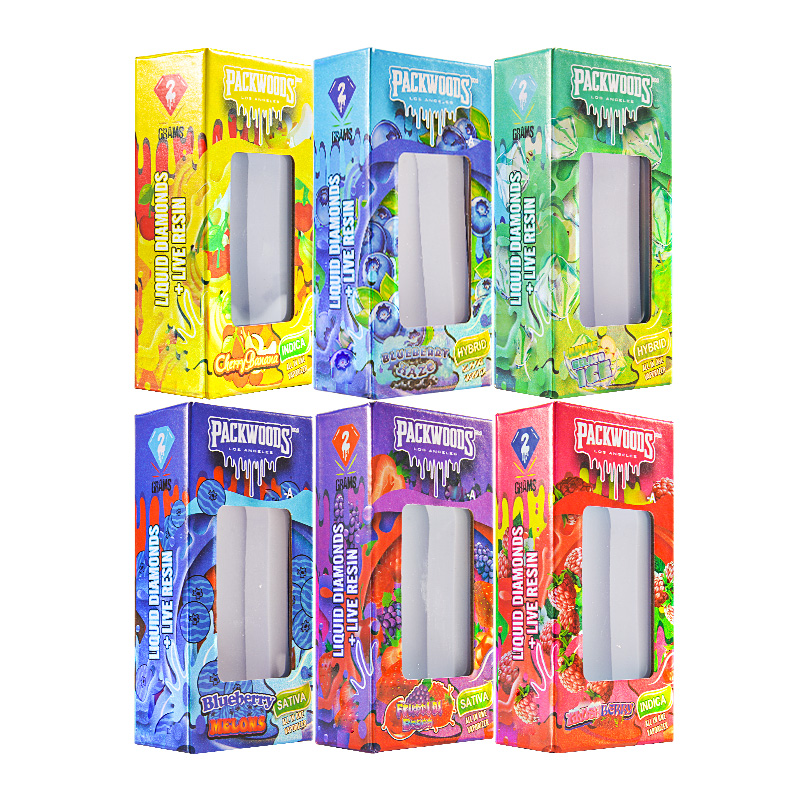 New Packwoods with Digital Screen Disposables 2g 10 Flavors 