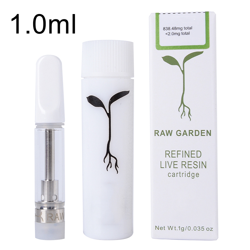 0.8g 1g raw garden live resin cart
