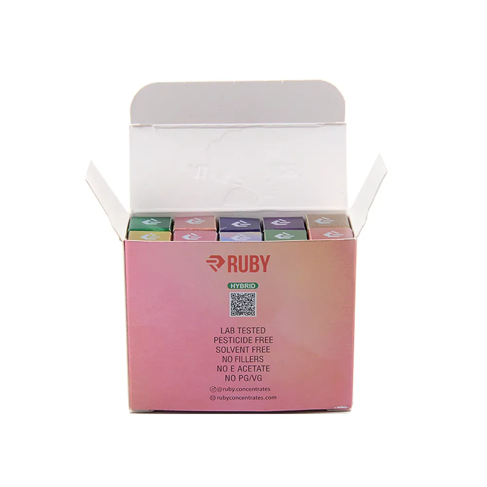 Ruby Vape Cartridges 1ml 10 Flavors