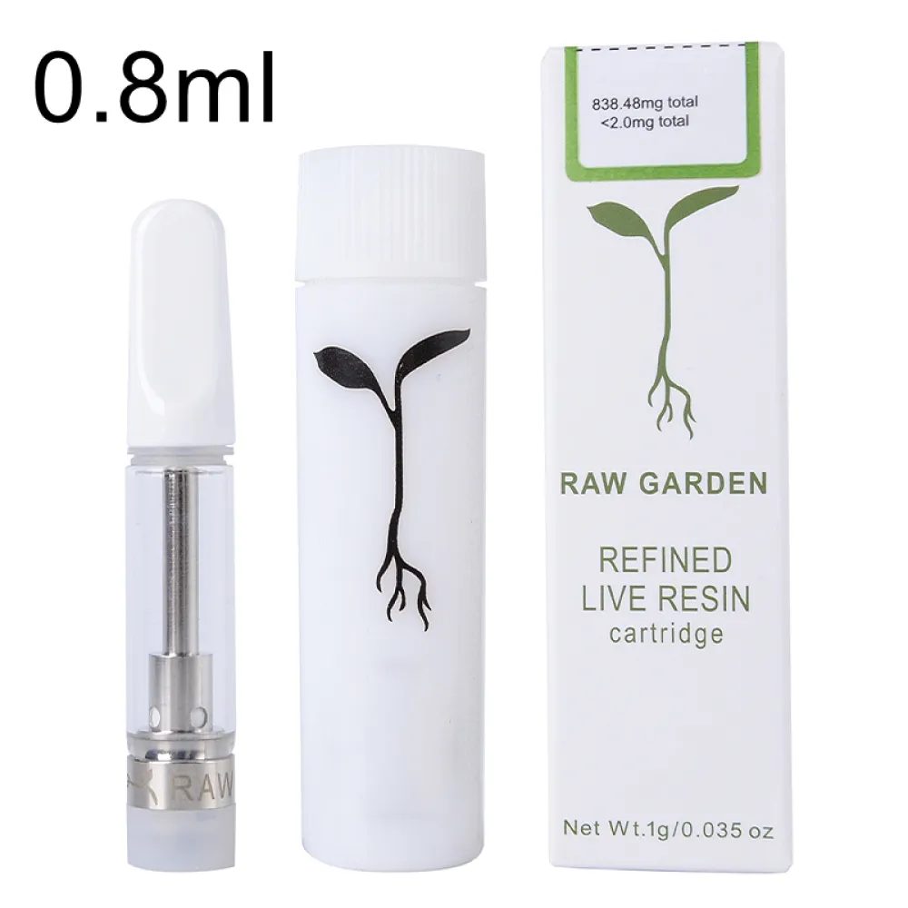 USA stock raw garden carts 1ml 0.8ml 
