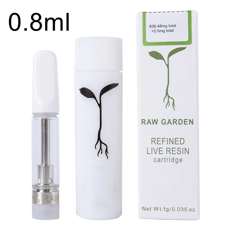 USA stock raw garden carts 1ml 0.8ml 
