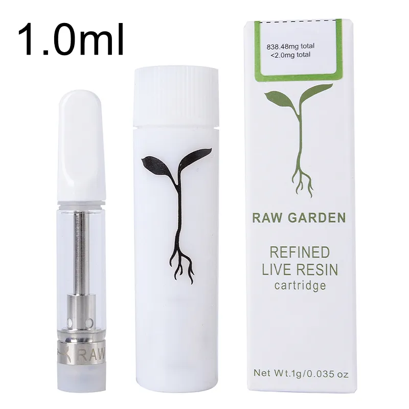 Raw Garden vape cartridges 0.8ml 1ml USA
