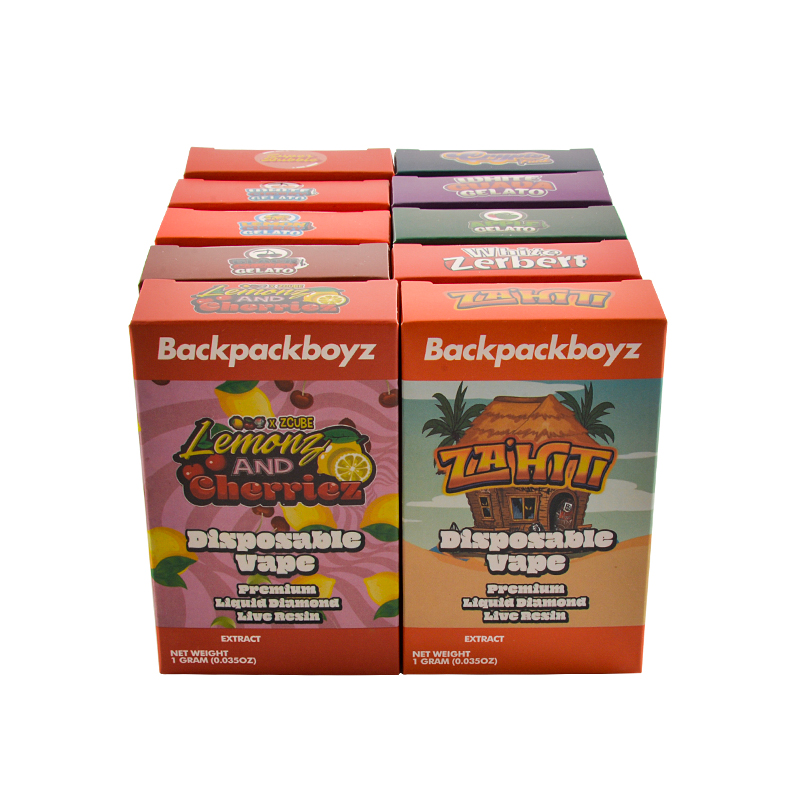 UK stock New Backpackboyz disposable 1g 2g 10 Flavors 