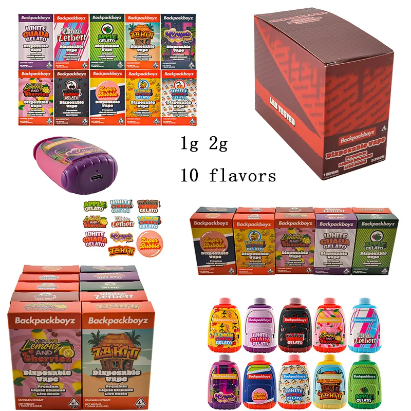 UK warehouse Backpack boyz vape 1ml 2ml
