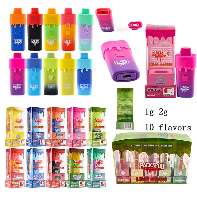 USA Packspod Disposable Vape Pens 1ml 2ml 10 Flavors 01