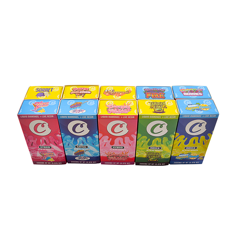 USA Stock Cookies with Digital Screen Disposables 2g 10 Flavors