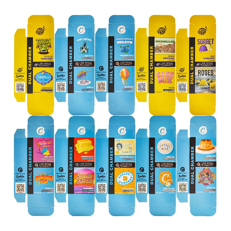 USA warehouse Cookies Dual Chamber 1g+1g Disposables  10 Flavors