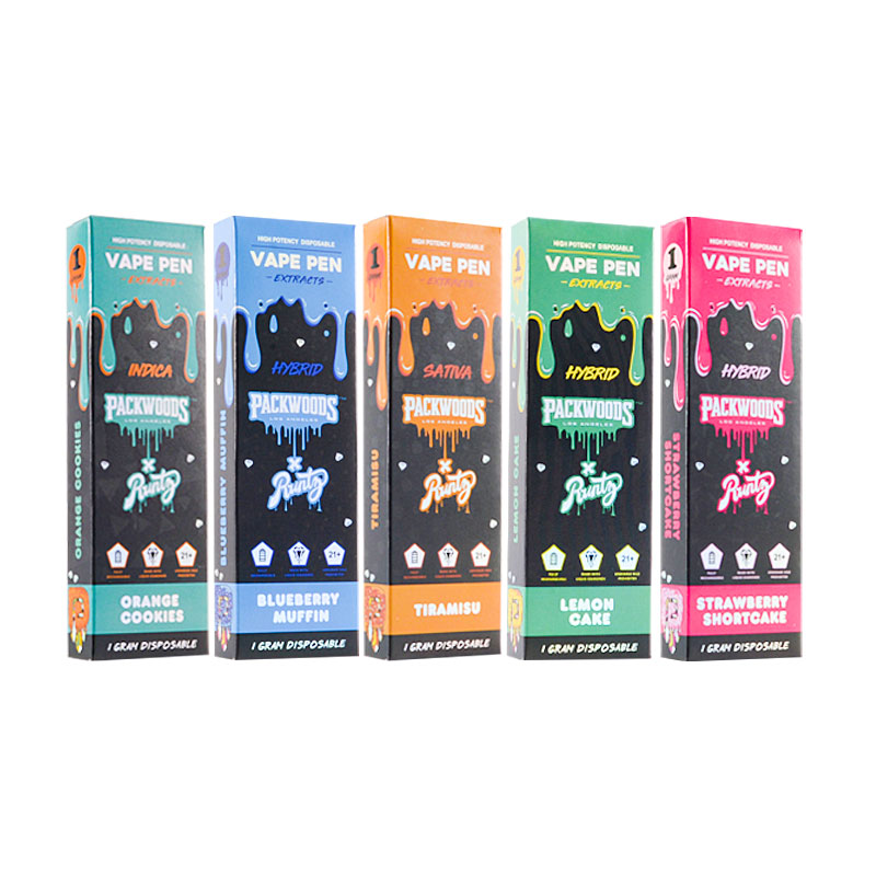 USA warehouse Packwoods X Runtz Extracts Disposables 1g 10 Flavors