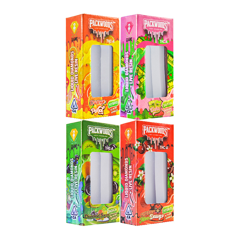USA New Packwoods with Digital Screen Disposables 2g 10 Flavors