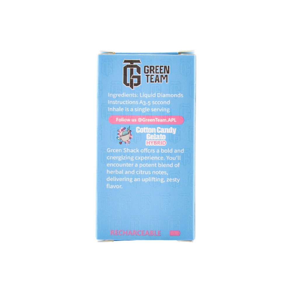 USA warehouse Green Team Disposables 2g 10 Flavors 