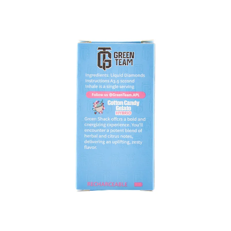 USA warehouse Green Team Disposables 2g 10 Flavors 